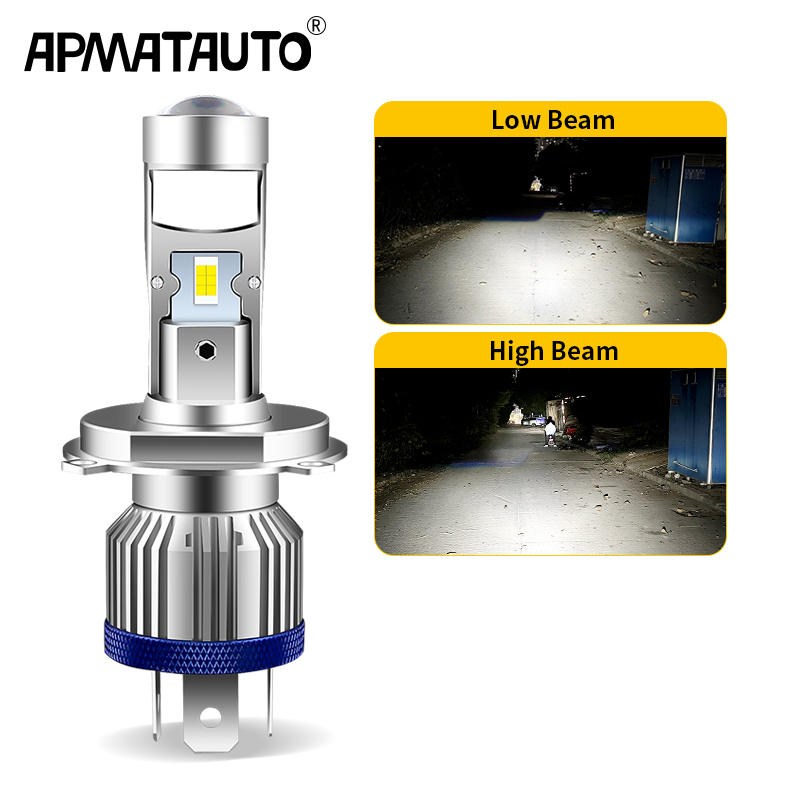 Universal Motorcycle Led Headlight Projector - H4 HS1 LED Motorrad Scheinwerfer Lampen