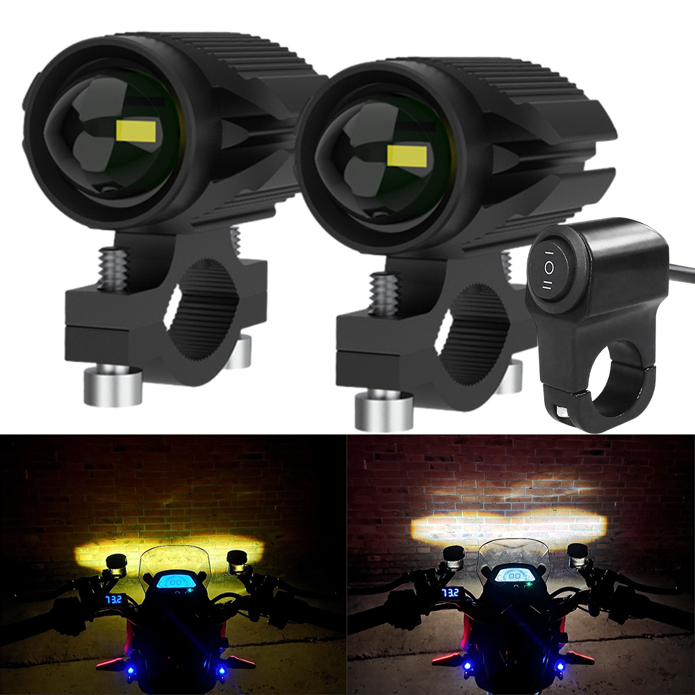 Universal Motorcycle Led Headlight Projector - Zusätzliche LED-Scheinwerfer für Motorräder, LED-Lichtlampe, 12–80
