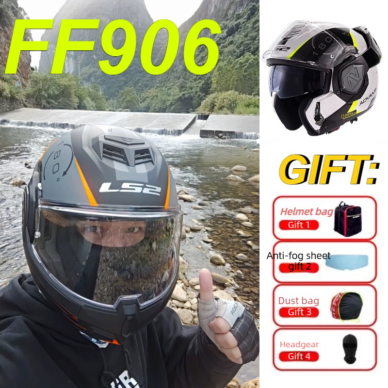 Modular Flip Up Motorcycle Helmet Dot Approved - LS2 FF906 Advant Modular Klapphelm für