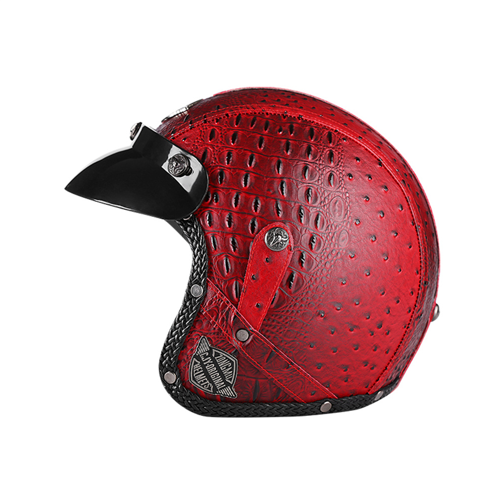 Vintage Open Face Retro Helmet - DOT 3/4 Open Face Motorrad Retro