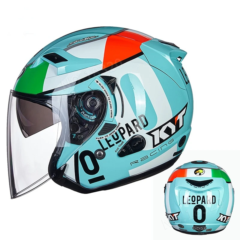 Vintage Open Face Retro Helmet - Kyt Motorrad Helm Jet Vintage Helm