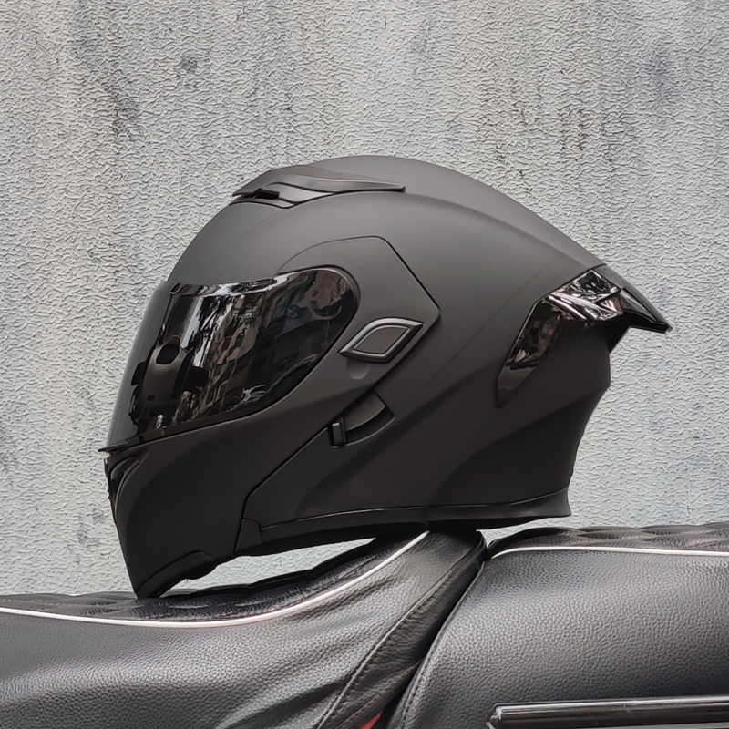 Modular Flip Up Motorcycle Helmet Dot Approved - ORZ Motorradhelme mit Doppelvisier, modularer Klapphelm,