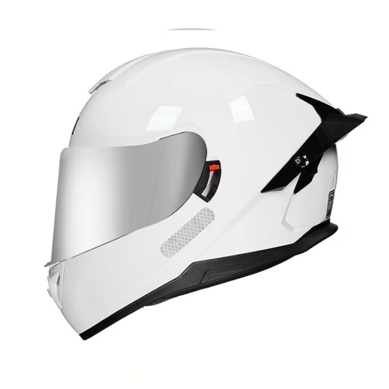 Dual Visor Motorcycle Racing Helmet - Airo Motorrad-Integralhelm mit Doppelvisier DOT-Zertifiziert für