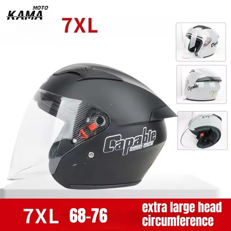 Dual Visor Motorcycle Racing Helmet - Großer Motorradhelm für Herren, extra groß,