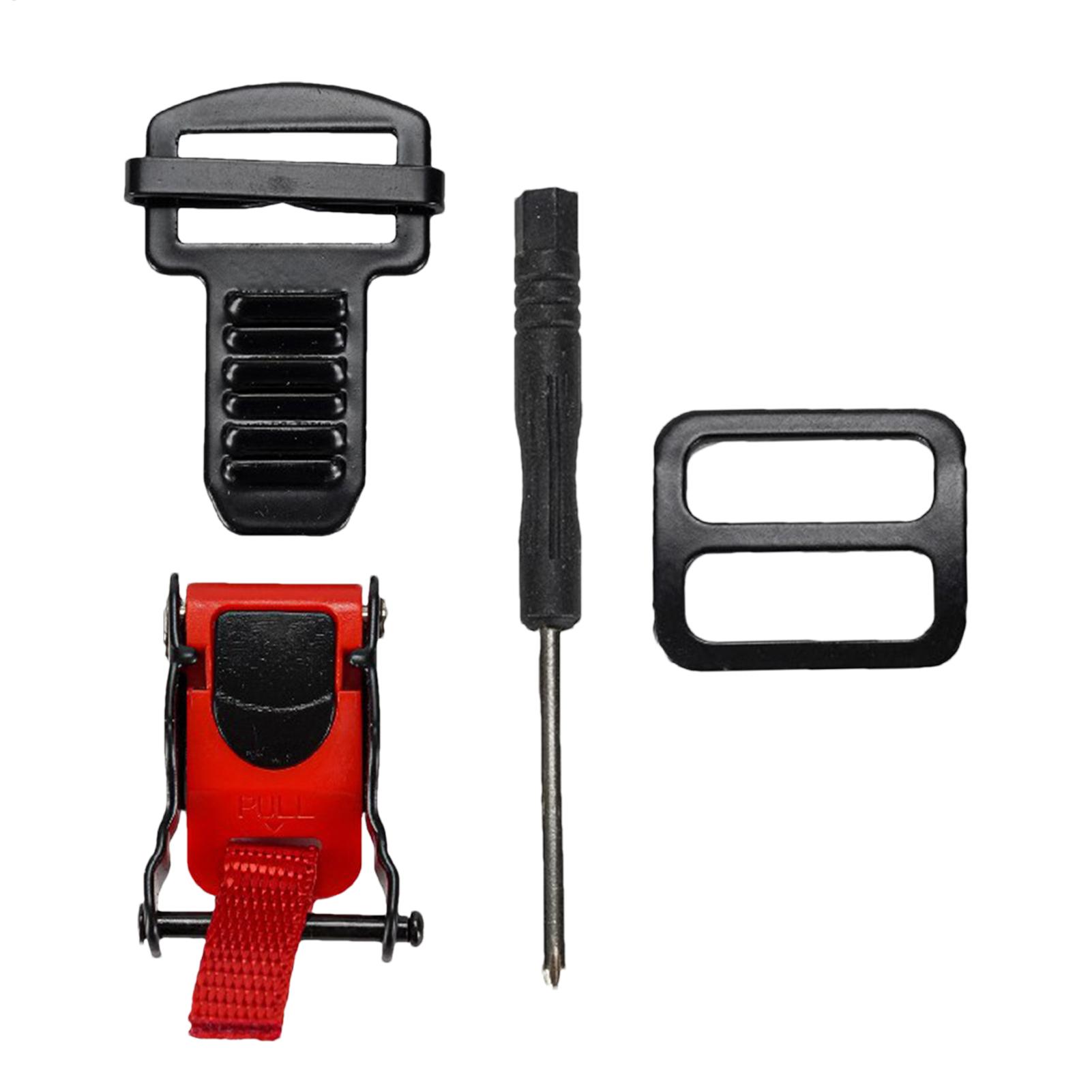 Quick Release Buckle Motorcycle Helmet - Motorradhelme Schnellverschluss-Schnalle Doppel-D-Schnalle Sicherer Schnellverschluss-Clip Riemen