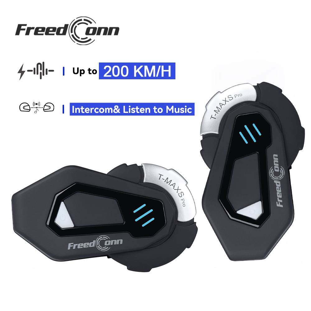 Universal Motorcycle Helmet Intercom Headset - FreedConn T MAX S PRO Motorrad-Intercom