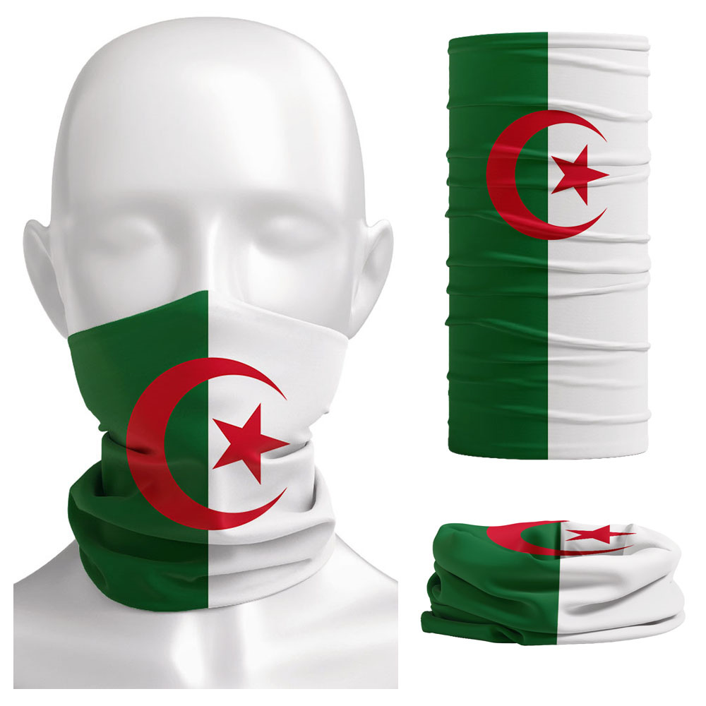 Riding Gear - Algerien-Flagge, bedruckt, Bandana, Kopfbedeckung, Reiten, Sturmhaube,