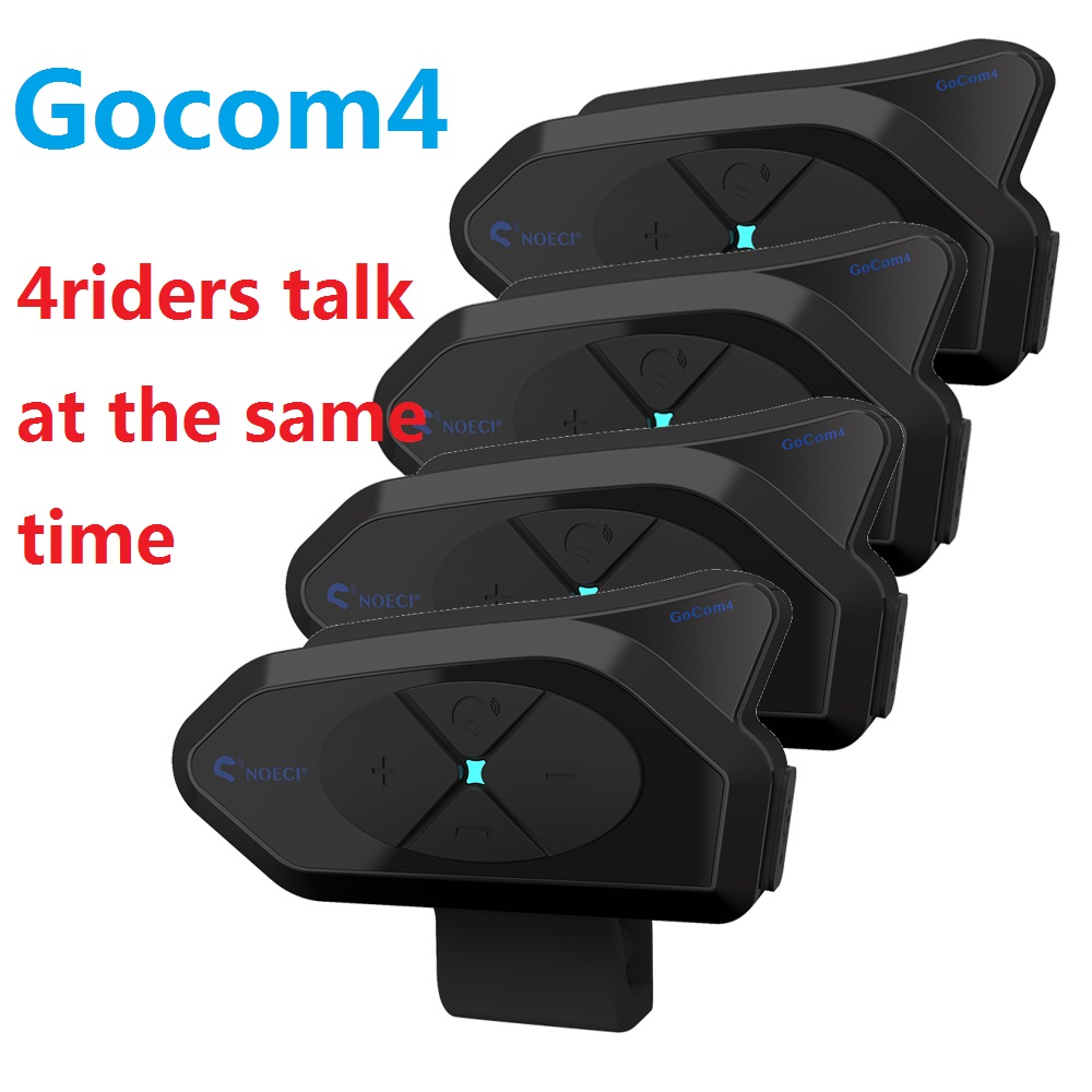 Universal Motorcycle Helmet Intercom Headset - Gocom4 Motorrad Bluetooth Intercom Helm Kommunikator
