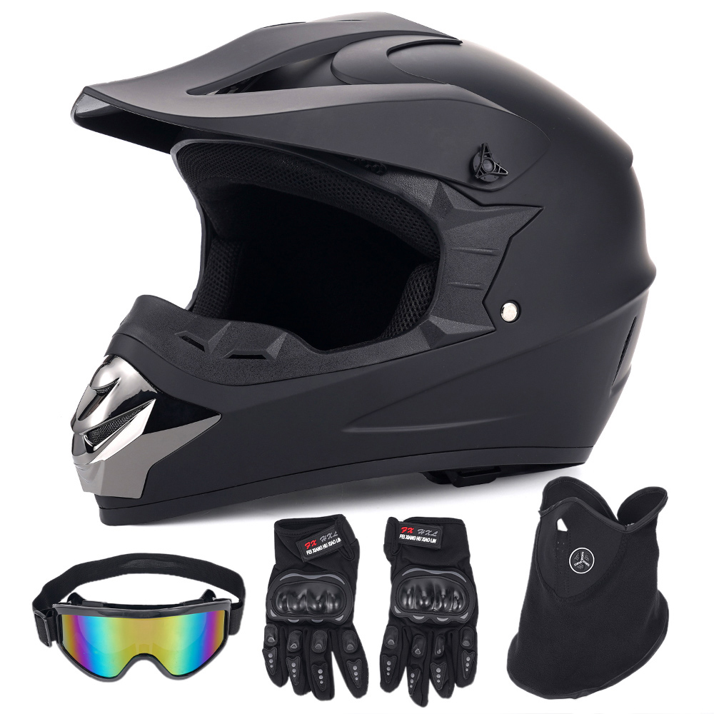 Offroad-Motorradhelm, vierteil – Off Road Motocross Helmet Goggles Set Bewertung und Preis