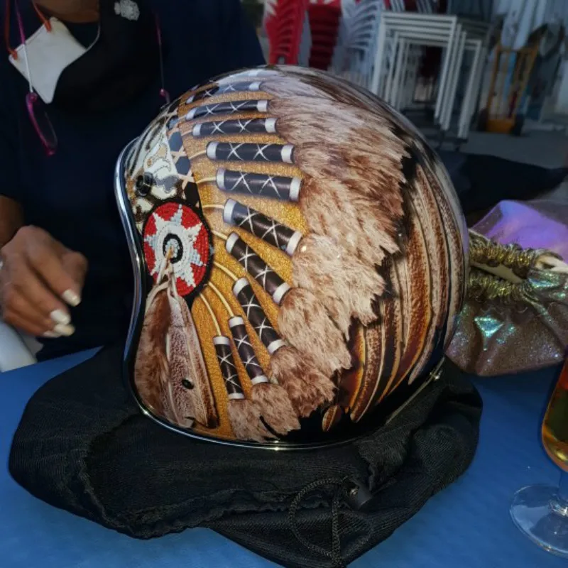 Schwarz Vintage Motorrad Helm  – Vintage Open Face Retro Helmet Bewertung und Preis