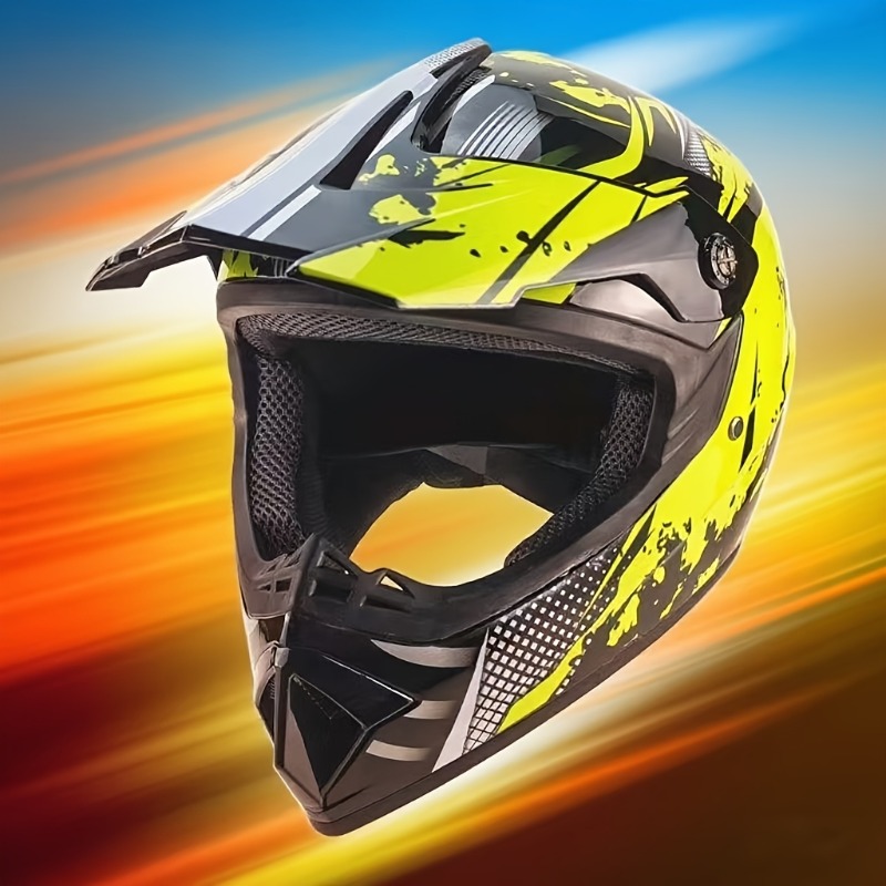 Dirt Bike Motocross Helm-Set,  – Off Road Motocross Helmet Goggles Set Bewertung und Preis