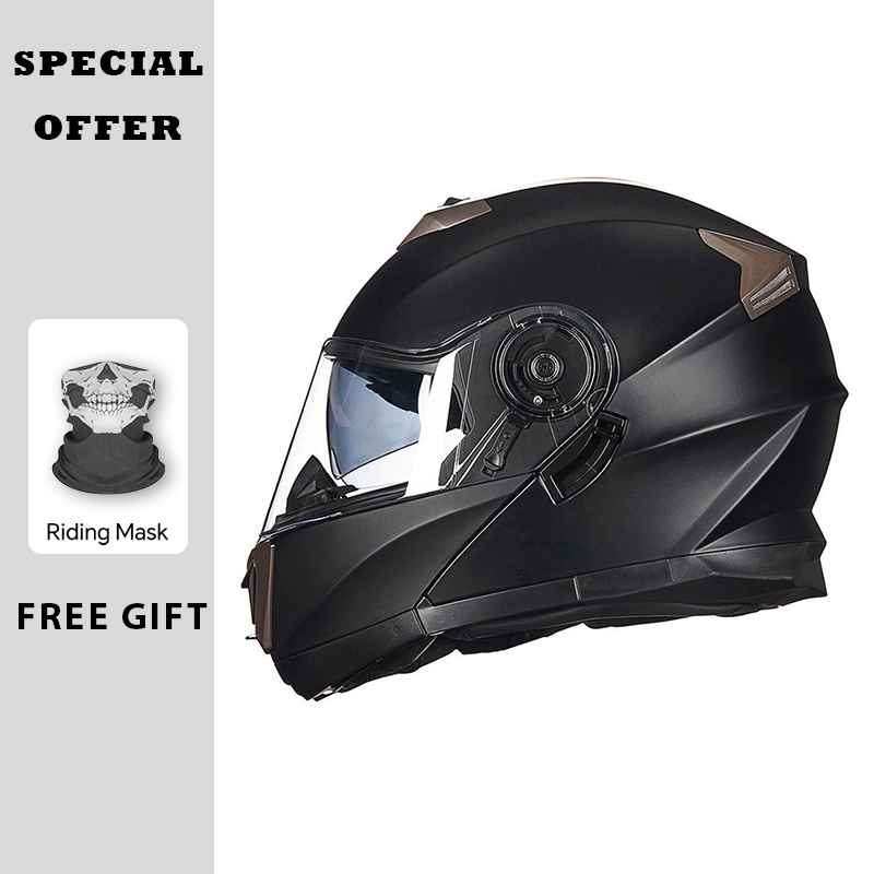 Motorradhelme Modularer hochkl – Modular Flip Up Motorcycle Helmet Dot Approved Bewertung und Preis