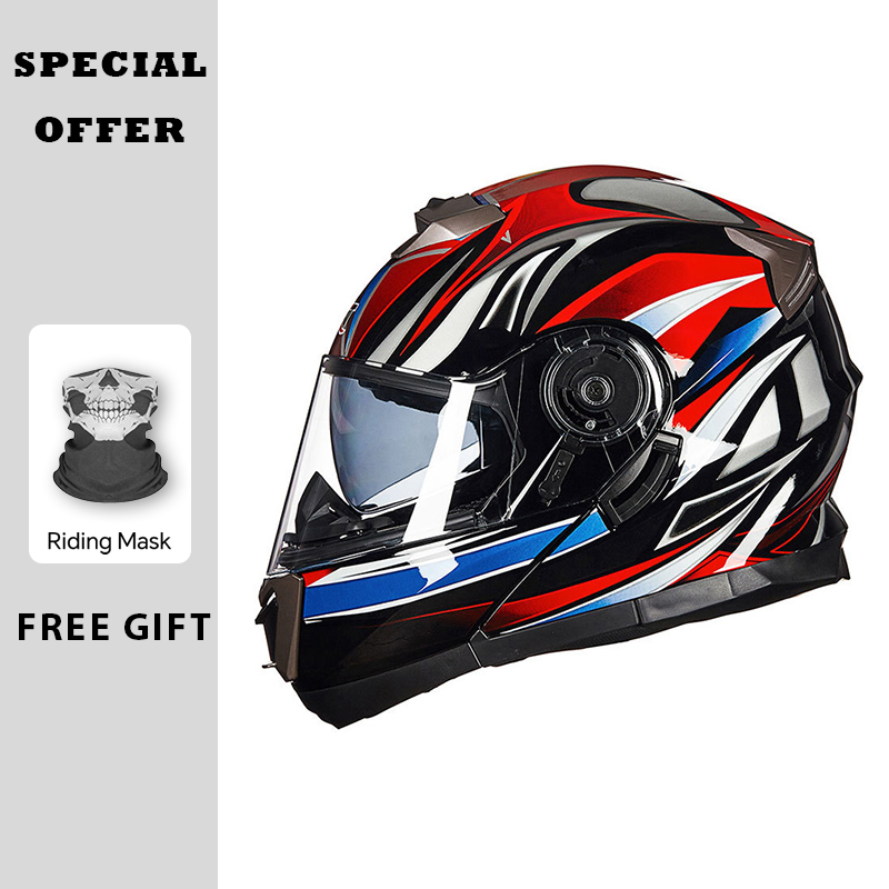 Motorradhelme Modularer hochkl – Modular Flip Up Motorcycle Helmet Dot Approved Bewertung und Preis