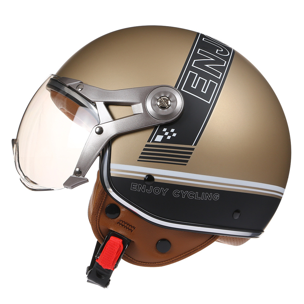 Vintage TT&COCASCOS Motorradhe – Vintage Open Face Retro Helmet Bewertung und Preis