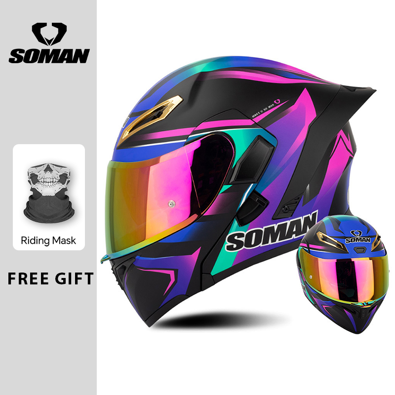 Unisex DOT-zugelassener, hochk – Modular Flip Up Motorcycle Helmet Dot Approved Bewertung und Preis