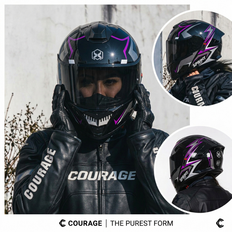 DOT-zugelassener modularer Kla – Modular Flip Up Motorcycle Helmet Dot Approved Bewertung und Preis