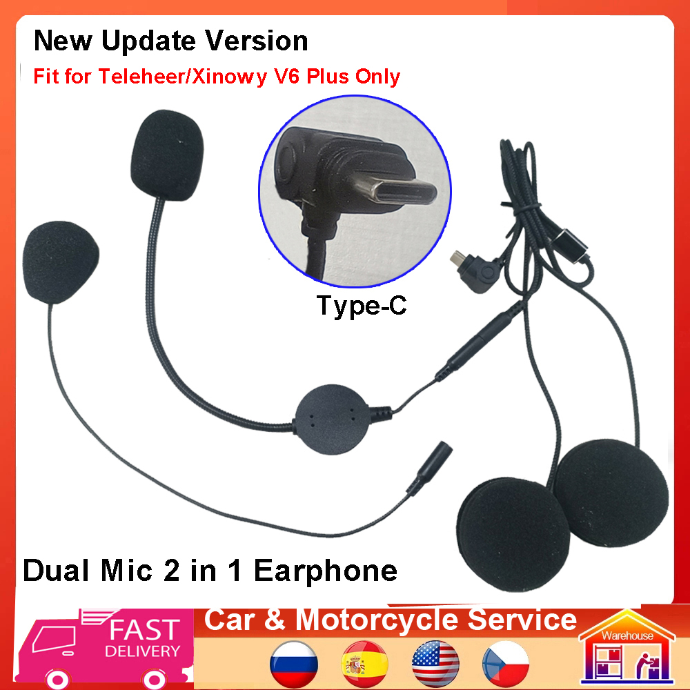 Typ-C-Kopfhörer-Lautsprecher 2 – Universal Motorcycle Helmet Intercom Headset Bewertung und Preis