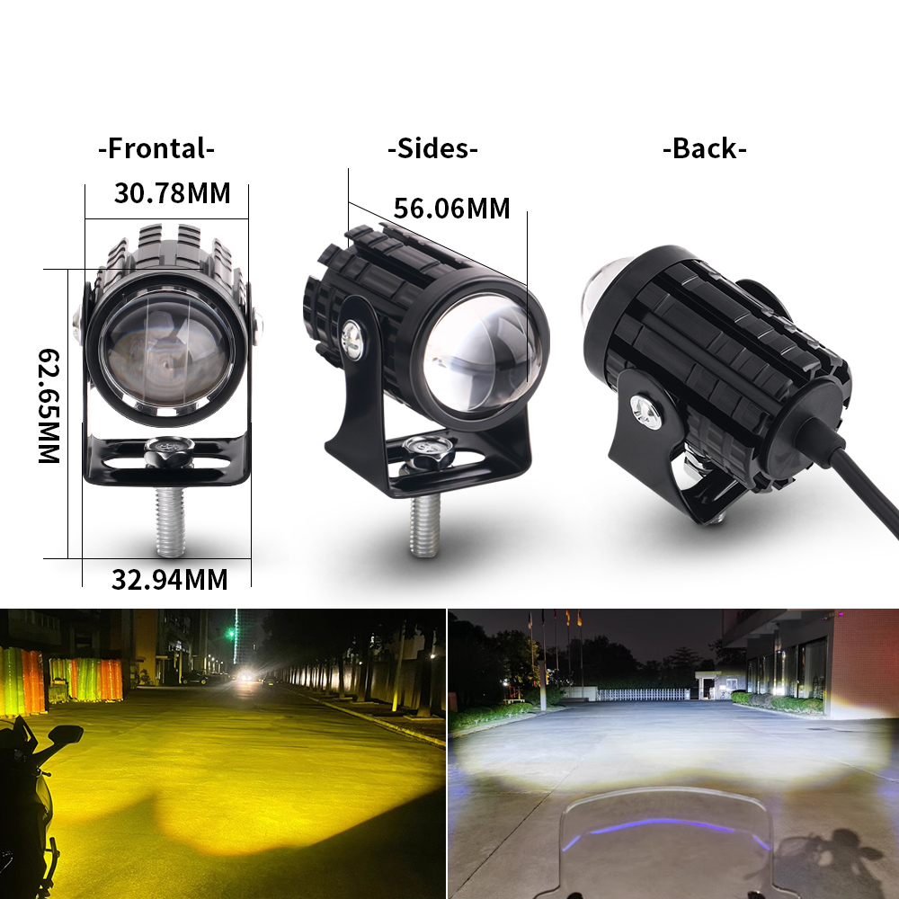 2PCS Universal Motorrad LED Sc – Universal Motorcycle Led Headlight Projector Bewertung und Preis