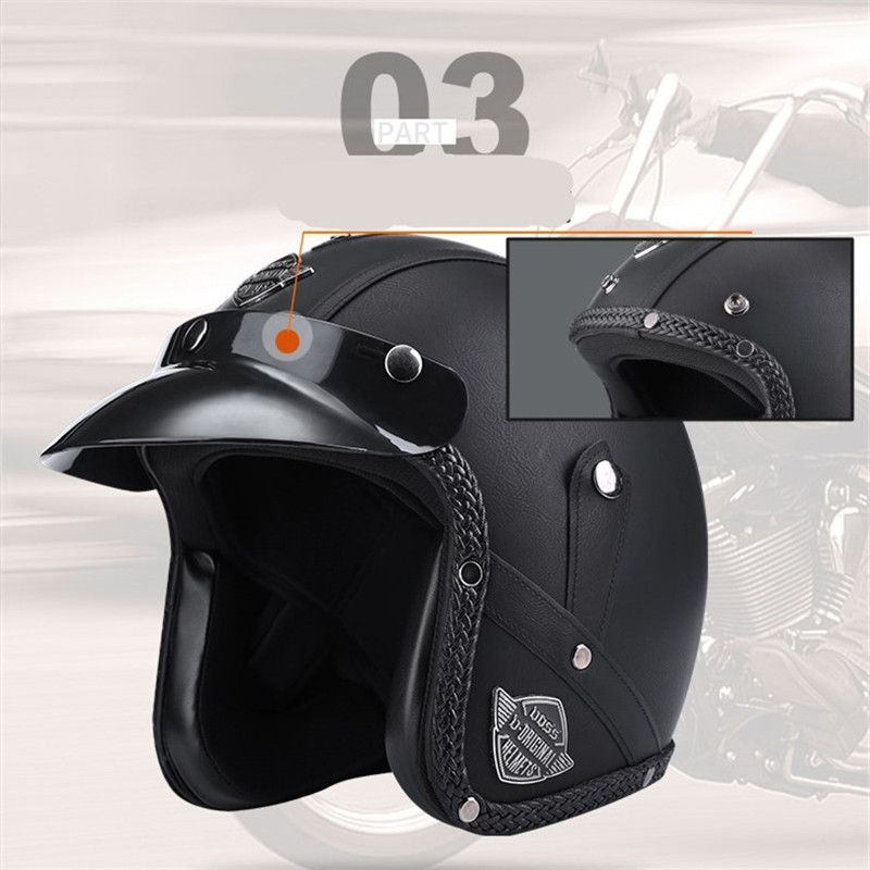 Neue Ankunft Helme Open Gesich – Vintage Open Face Retro Helmet Bewertung und Preis