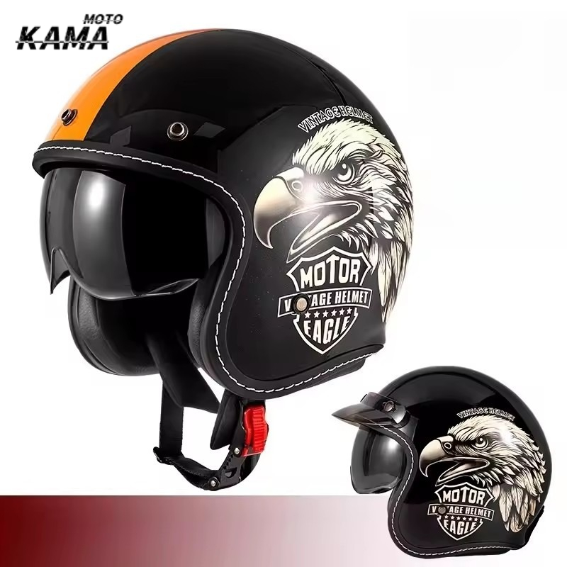 HOT Open Face Motorradhelm Vin – Vintage Open Face Retro Helmet Bewertung und Preis