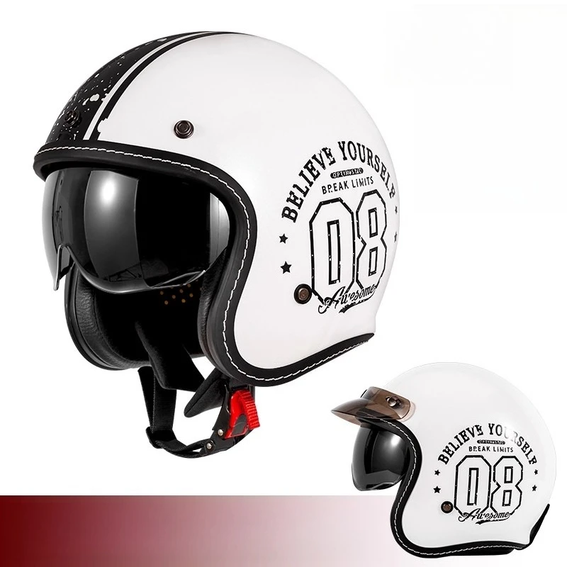 HOT Open Face Motorradhelm Vin – Vintage Open Face Retro Helmet Bewertung und Preis