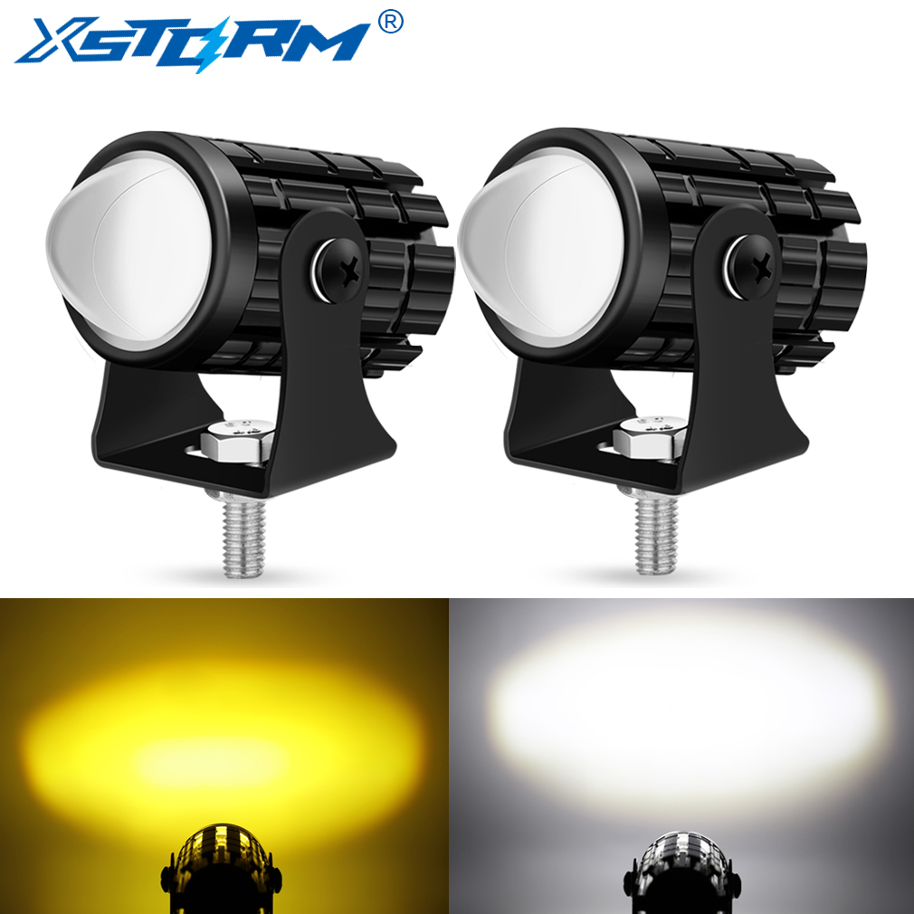 Universal Motorrad LED Scheinw – Universal Motorcycle Led Headlight Projector Bewertung und Preis